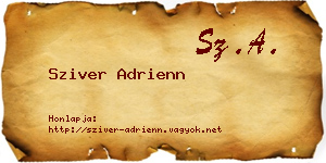Sziver Adrienn névjegykártya
